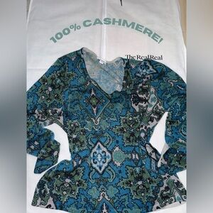 2-Ply 100% Cashmere Patterned Sweater